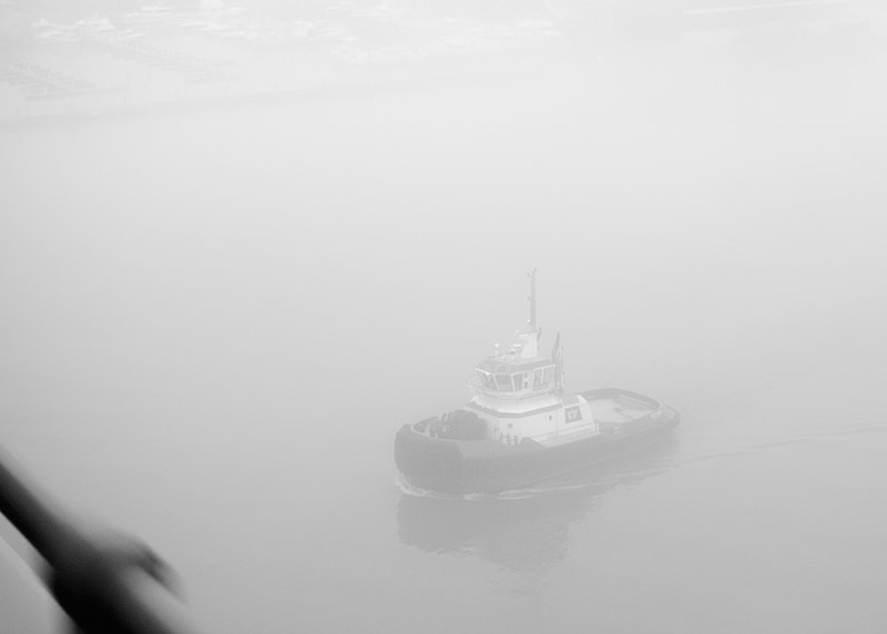 Tugboat on a Foggy Delaware