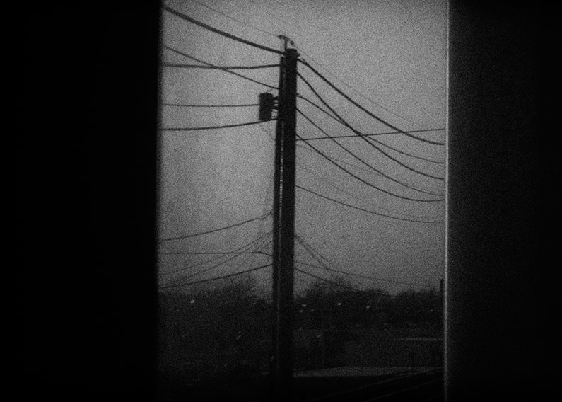 Power Line Through Dirty Windows