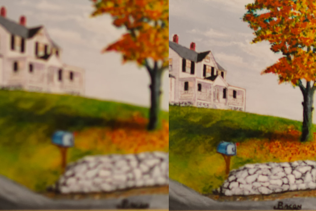 Detail comparison @ 1/15 sec ISO200