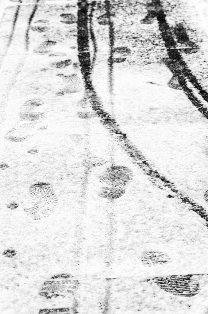 Footprints Across Snow