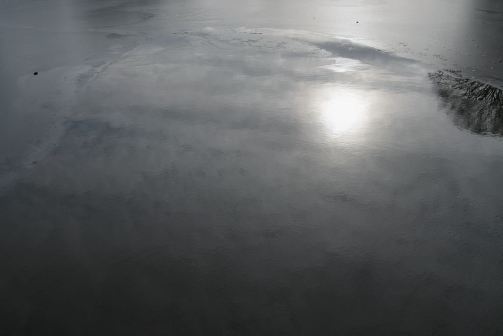 Sun Rising Over Ice