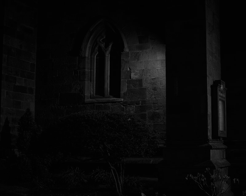 Window and Shrubbery, St. Mark's Church