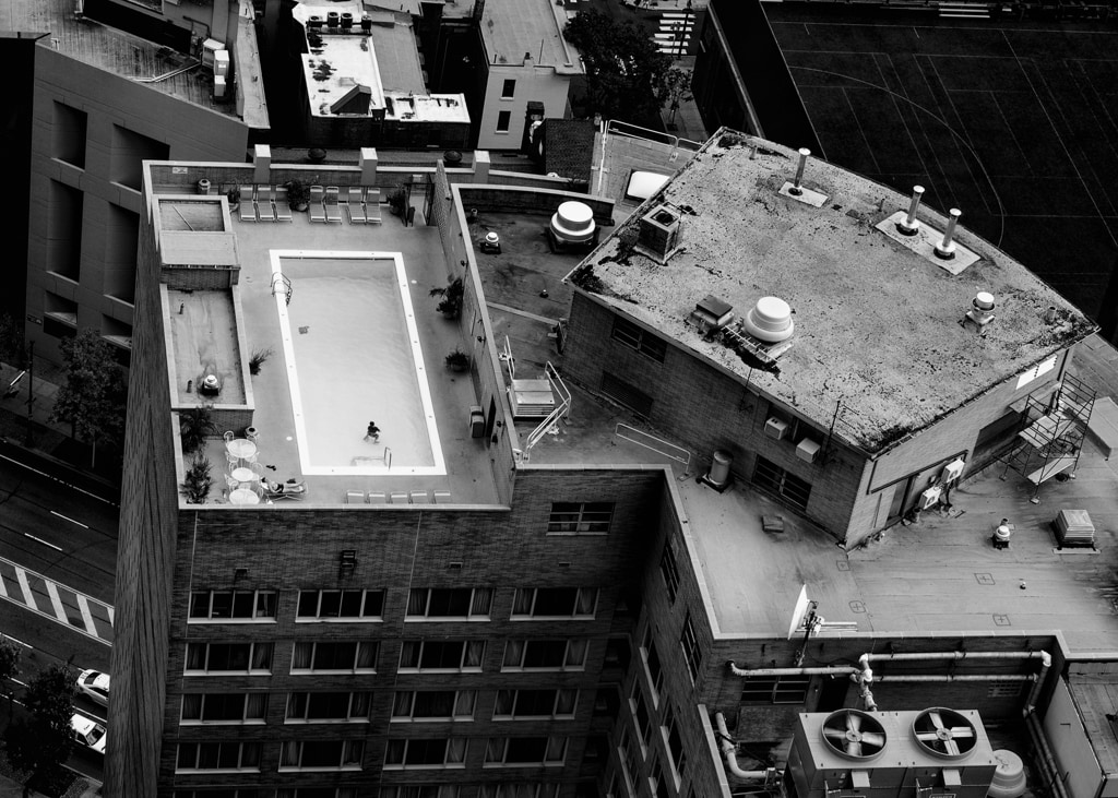 Rooftop Pool Party of One